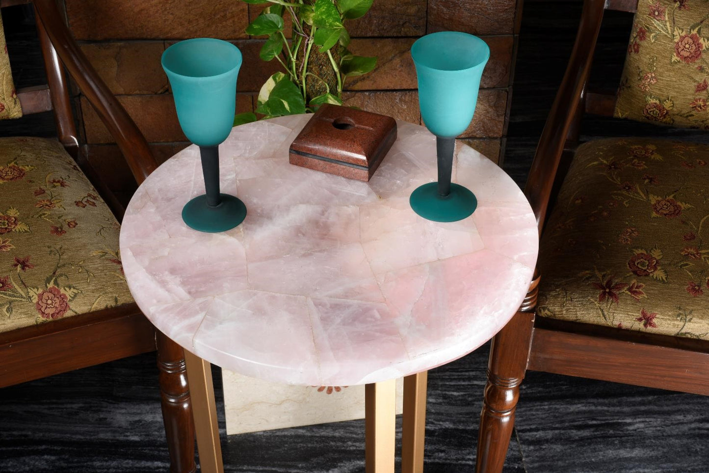 Stone Plus India Rose Quartz Table II