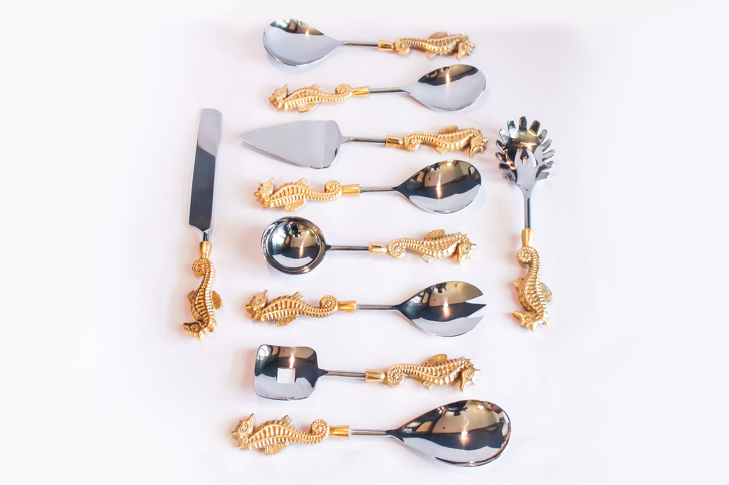 Opulent Homes Serving Spoon Set seahorse