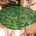 stone plus india malachite round tabletop