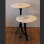 Mother of Pearl Inlay Nesting Table set of 2 - View 3