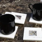 Coasters Marble Inlay Mother of Pearl - View 2