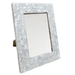 opulent homes white mother of pearl photo frame