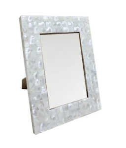 opulent homes white mother of pearl photo frame