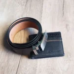 alagan opulent homes belt and wallet classic combo black