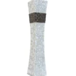 opulent homes white mother of pearl taadi flower vase 24