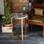 Grey Agate Table Round - View 2