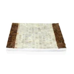opulent homes white mother of pearl and taadiwood tray 88