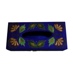 opulent homes embroidered tissue box ii
