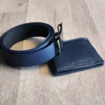 alagan opulent homes belt and wallet classic combo blue