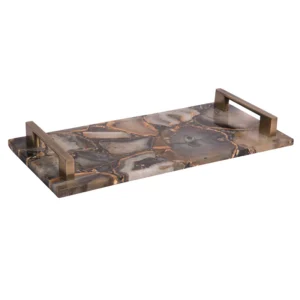 opulent homes agate tray w126