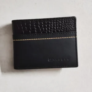 alagan opulent homes leather wallet (black)
