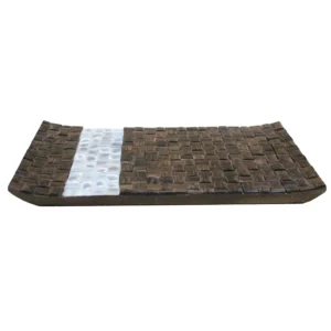 opulent homes taadiwood white mother of pearl tray 127