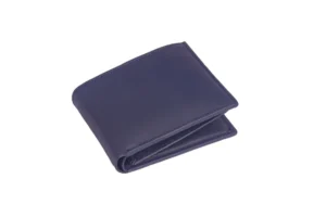 alagan opulent homes leather wallet (blue)