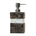 opulent homes taadiwood white mother of pearl soap dispenser