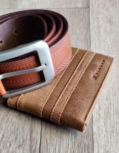 alagan opulent homes belt and wallet classic combo brown