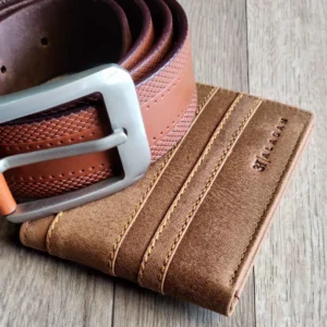 alagan opulent homes belt and wallet classic combo brown