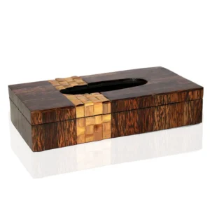 opulent homes taadiwood bamboo tissue box 1052