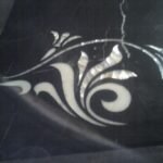 Black Marble Mother of Pearl Inlay Dining Tabletop - View 2