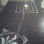 Black Marble Mother of Pearl Inlay Dining Tabletop - View 3