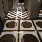 Marble Inlay Geometric Flooring - View 2