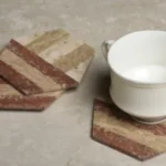 Coasters Brown Hexagon - View 2