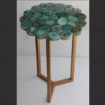 stone plus india green agate flower table