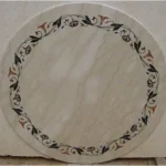 Petunia Marble Inlay Tabletop - View 4