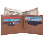 alagan opulent homes leather wallet (brown)