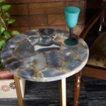 stone plus india grey agate table round