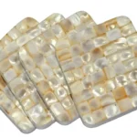 Coasters White Mother of Pearl - View 2