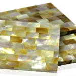 Coasters Yellow Mother of Pearl - View 2