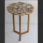 Golden Agate Flower Table - View 3