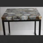 stone plus india grey agate side table