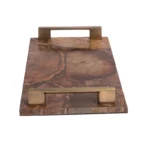 opulent homes petrified wood tray 126