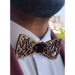 alagan opulent homes bowtie and cufflinks set (natural)