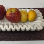 opulent homes white marble tray