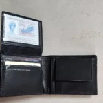 alagan opulent homes leather wallet (black)