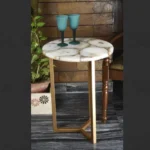 White Agate Table - View 2