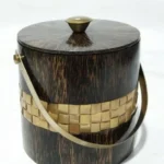 opulent homes ice bucket in taadiwood bamboo