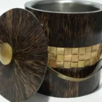 opulent homes ice bucket in taadiwood bamboo