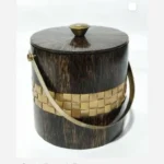 opulent homes ice bucket in taadiwood bamboo