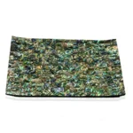 opulent homes green mother of pearl tray 127