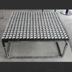 White and Black Marble Center Table - View 3