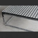 stone plus india white and black marble center table