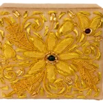 opulent homes embroidered box square/ gift box