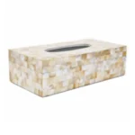 opulent homes yellow mother of pearl tissue box 1053