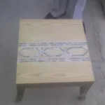 stone plus india wooden table with mother of pearl inlay
