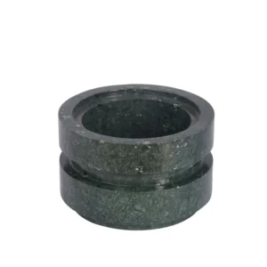 opulent homes green marble nut/salt bowl