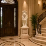 Marble Dust Lion - View 2