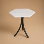 White Marble Hexagon Shape Table